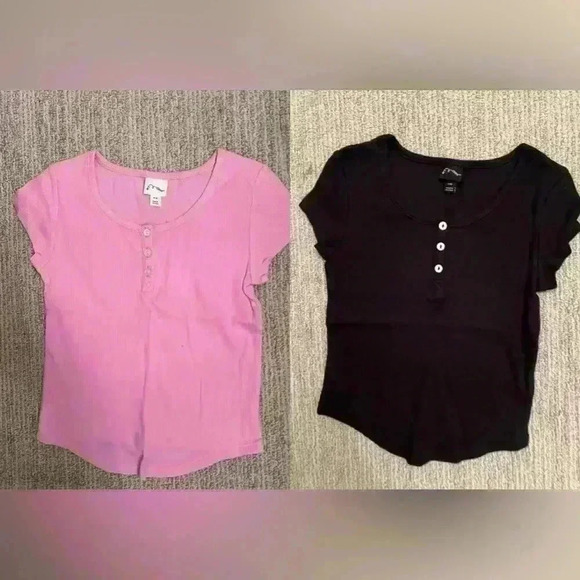 Girl's Black and pink tee bundle NWOT - Picture 1 of 5